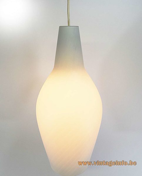 Aloys Ferdinand Gangkofner Opal Glass Pendant Lamp 7