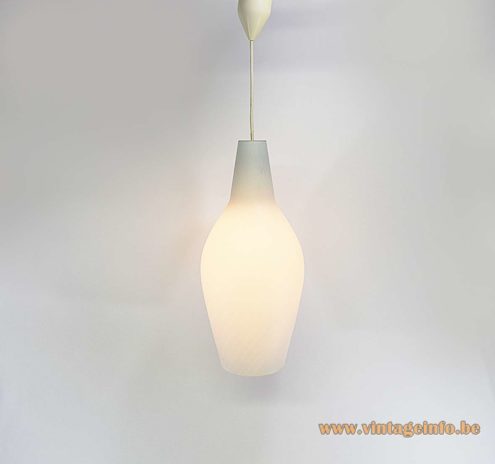 Aloys Ferdinand Gangkofner Opal Glass Pendant Lamp 8