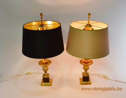Boulanger Brass Reed Table Lamps 2