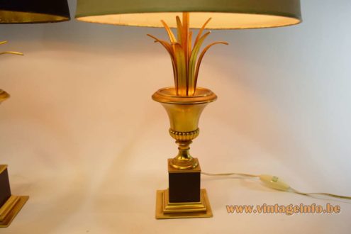 Boulanger Brass Reed Table Lamps 6