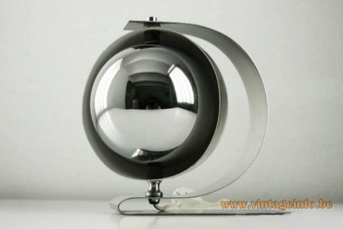 Carlos M. Serra Chrome Eclipse Table Lamp 1