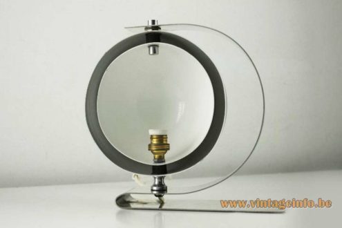 Carlos M. Serra Chrome Eclipse Table Lamp 3