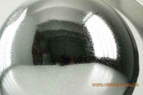 Carlos M. Serra Chrome Eclipse Table Lamp 5