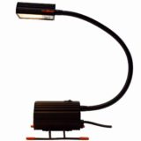 Ezio Didone Arteluce Ciao table lamp 1983 design black wrinkle paint vacuum cleaner shaped light 2 sliders