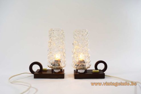 Helena Tynell Teak Bedside Lamps 4