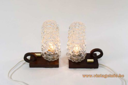 Helena Tynell Teak Bedside Lamps 5