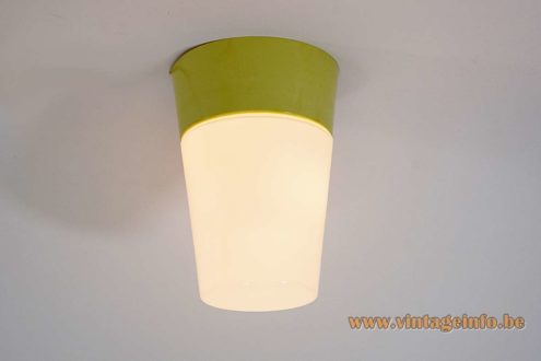 HoSo Olive Green Bakelite Flush Mount 2