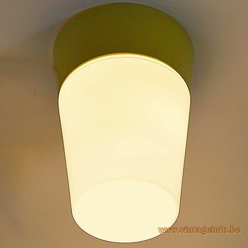 HoSo Olive Green Bakelite Flush Mount 8