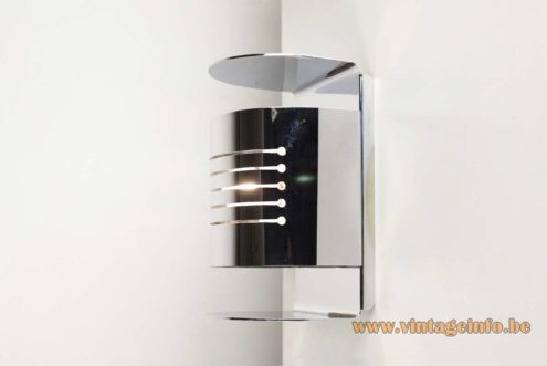 Josep Maria Magem 1970s Chrome Wall Lamp 1