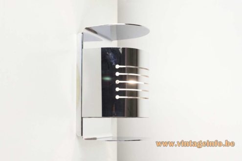 Josep Maria Magem 1970s Chrome Wall Lamp 2