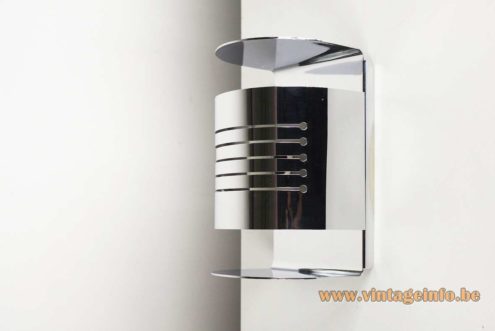 Josep Maria Magem 1970s Chrome Wall Lamp 3