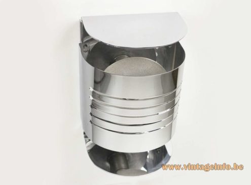 Josep Maria Magem 1970s Chrome Wall Lamp 5