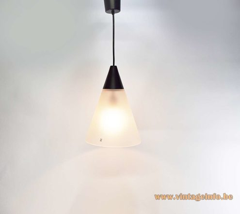 Peill Putzler Frosted Cone Pendant Lamp 1