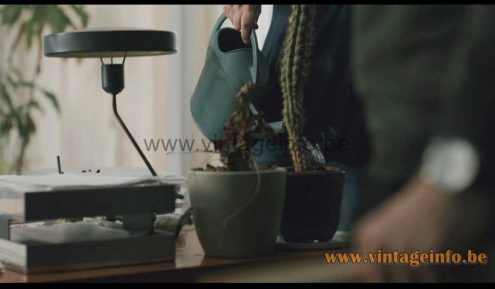 Philips Romeo desk lamp used as a prop in the 2017 TV Series Unité 42 