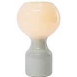 Philips Tobrouk table lamp design: Jean-Paul Emonds-Alt round white opal glass base globe lampshade 1960s 1970s 1980s