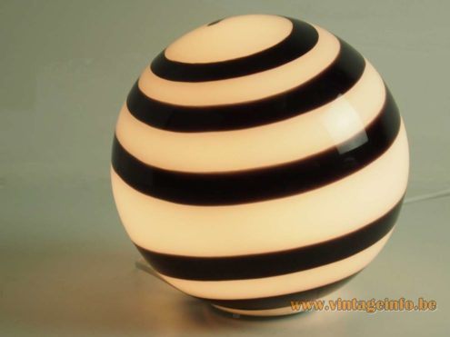 WOFI Leuchten Zebra Globe Table Lamp 2