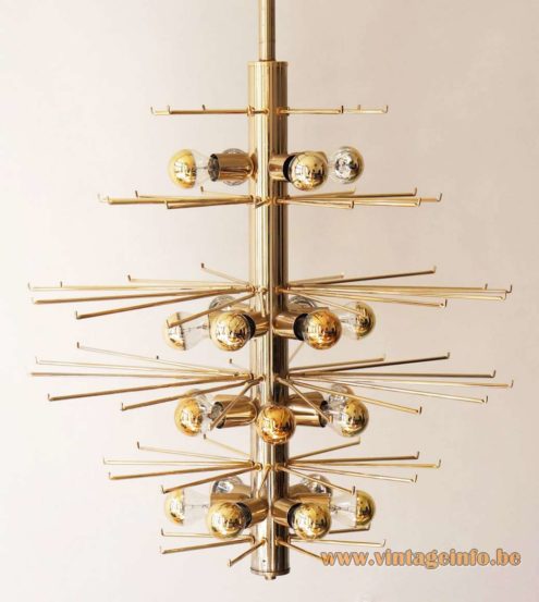 1970s Smoked Cut Glass Discs Chandelier 6