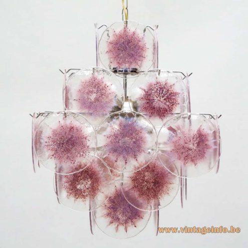 36 Discs Murano Chandelier 3