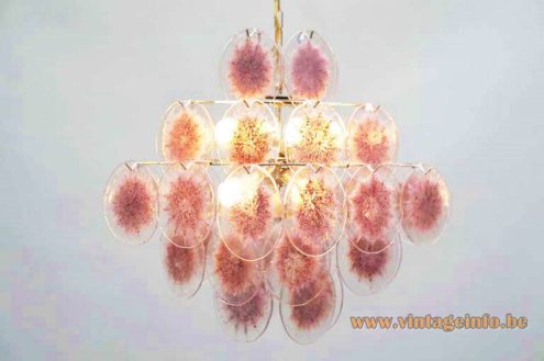 36 Discs Murano Chandelier 5