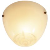 Arnold Wiigs Fabrikker flush mount embossed acrylic plastic lampshade round grid ornamental screws 1950s 1960s Norway