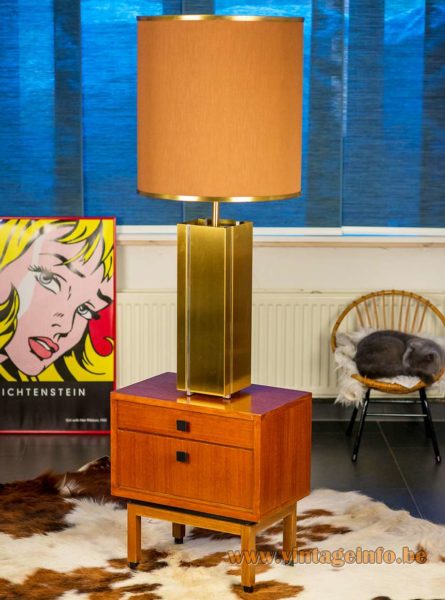 Big Square 1970s Sciolari Table Lamp 3