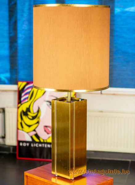 Big Square 1970s Sciolari Table Lamp 5