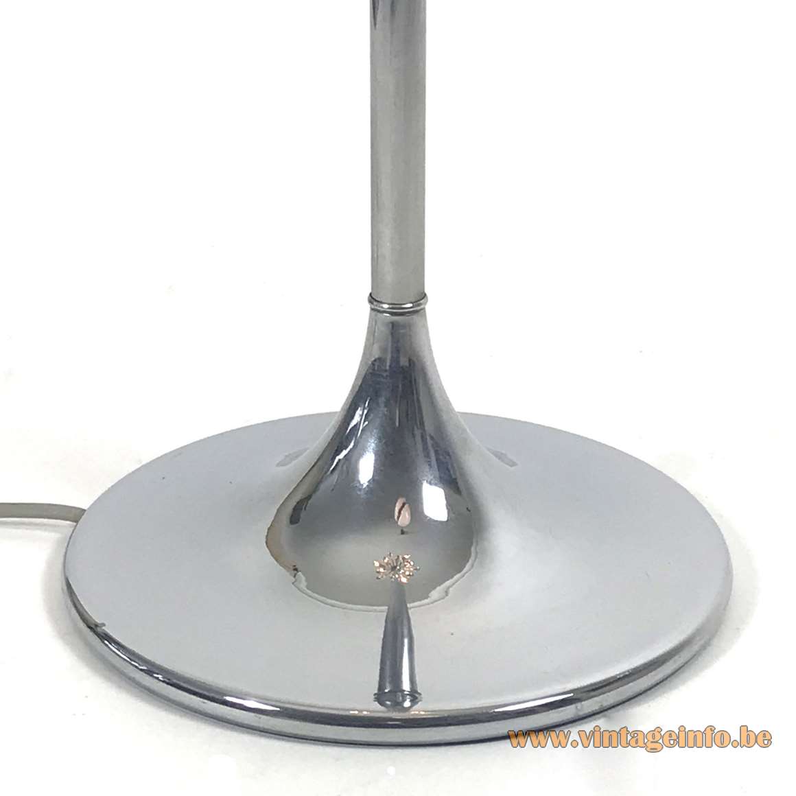 Cosack sputnik floor lamp chrome round base rod lampshade 12 E14 sockets 1960s 1970s Leuchten Germany 
