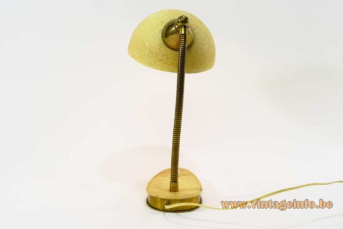 1950s Cream Wrinkle Paint Desk Lamp 5