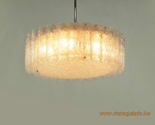 1960s Doria Glass Tubes Chandelier 2