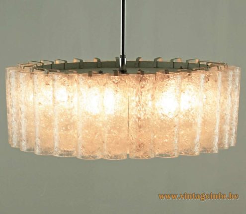 1960s Doria Glass Tubes Chandelier 3