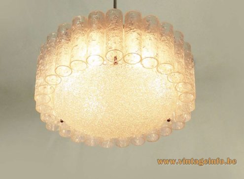 1960s Doria Glass Tubes Chandelier 4