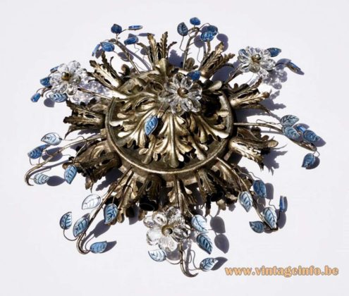 Banci Flowers And Oak Leaves Flush Mount 7