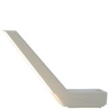 Indoor deLamp desk lamp 1983 design: Rob Wermenbol white plastic geometric angled lampshade 1980s The Netherlands