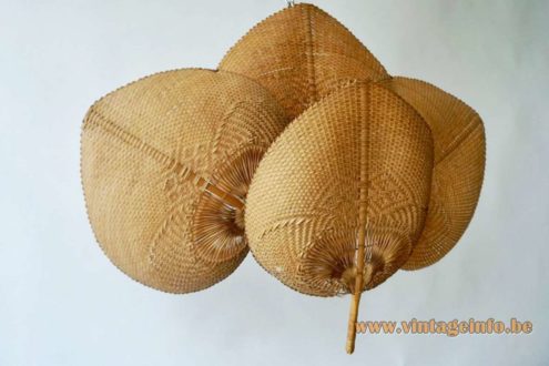 Quadruple Uchiwa Wall Lamp 1