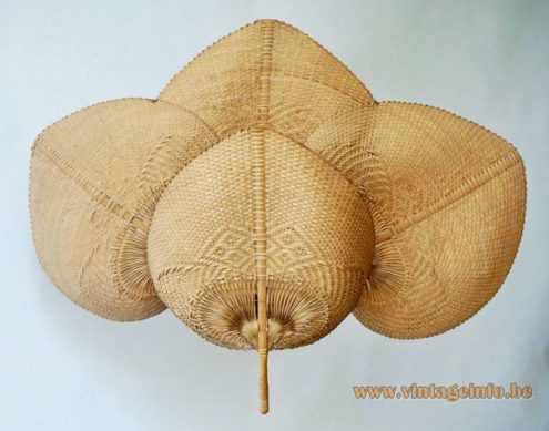 Quadruple Uchiwa Wall Lamp 4