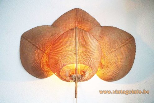Quadruple Uchiwa Wall Lamp 7