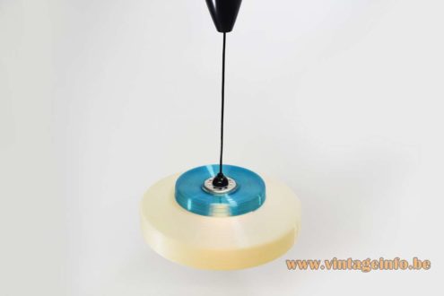 Blue White Rotaflex Pendant Lamp 1