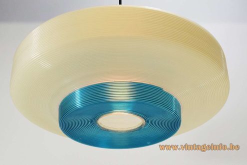 Blue White Rotaflex Pendant Lamp 2