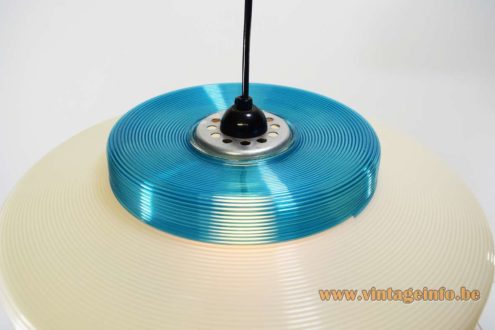 Blue White Rotaflex Pendant Lamp 3