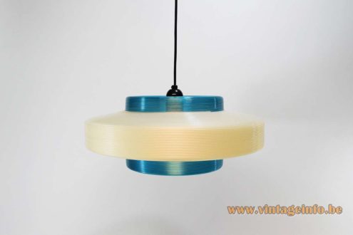 Blue White Rotaflex Pendant Lamp 6