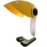 Ferrnando Cassetta penguin table lamp Simcha opal Empoli glass bird yellow head Tacman Manara 1970s Italy