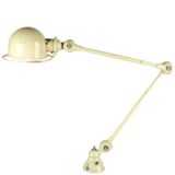 Jieldé La Standard work lamp design: Jean-Louis Domecq industrial white metal base rods & lampshade 1950s 1960s France