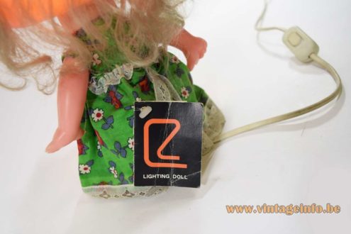 Linea Zero Bobblehead Rag Doll Table Lamp 6