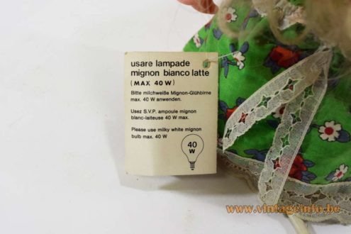 Linea Zero Bobblehead Rag Doll Table Lamp 7