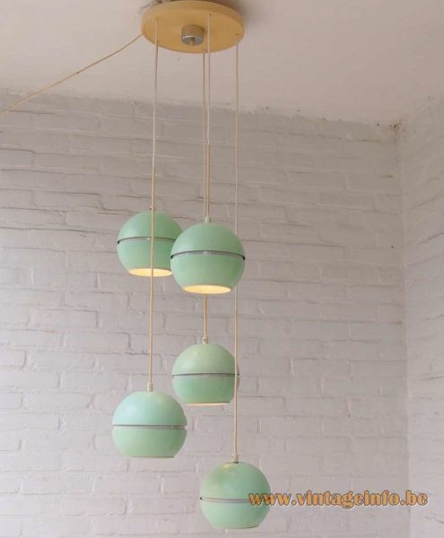 VEB Leuchtenbau Cascade Pendant Chandelier 1