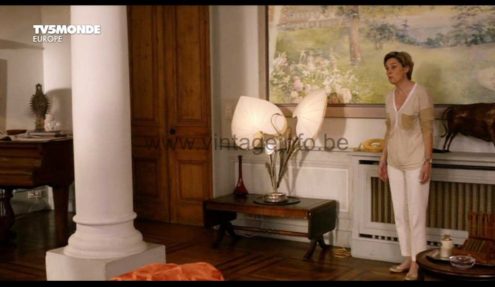 Antonio Pavia table lamp used as a prop in the film Le Chapeau De Mitterrand (2016)