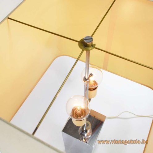 Chrome Rectangular Table Lamp 4