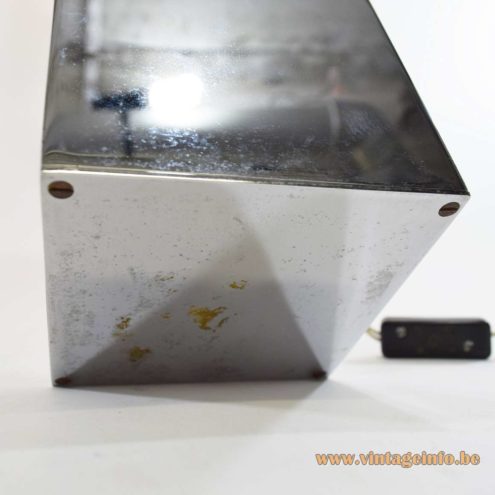 Chrome Rectangular Table Lamp 6