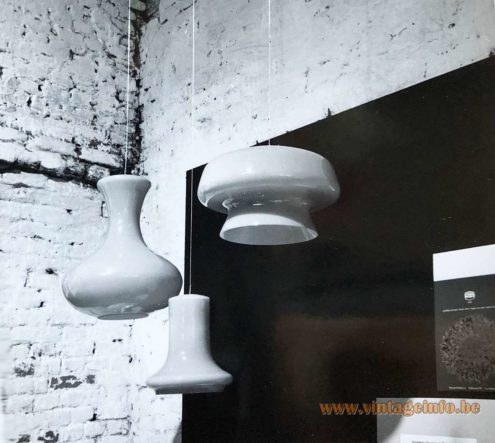 Herwig & Frank Sterckx 3 Pendant Lamps designed for De Rupel Glass, Boom - Expo 1970