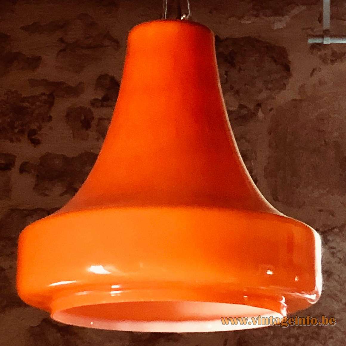 Herwig & Frank Sterckx pendant lamp designed for De Rupel Glass, Boom in 1968 – 1969